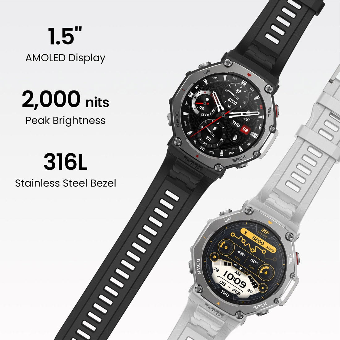 Amazfit T-Rex 3 Outdoor Smart Watch - Hazel Grey